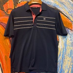 Travis Mathew Navy Polo, Size Large